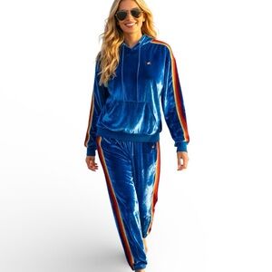 Aviator Nation Classic Velvet Relaxed Hoodie and pants set  NWT